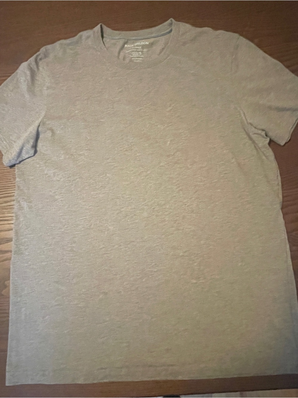 Mack Weldon Light Heather Gray Short Sleeve Crew Tee
